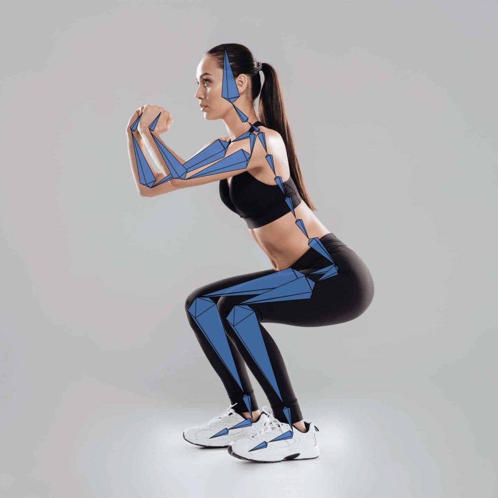 Markerless motion capture squat
